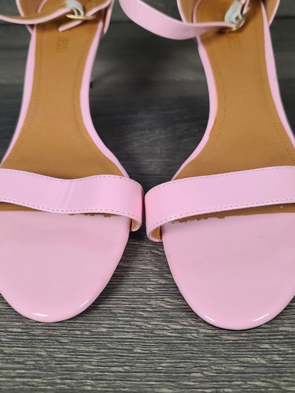Maiernisi Jessi Pale Pink Ankle Strap Kitten High Heels Size 16 - Picture 7 of 12